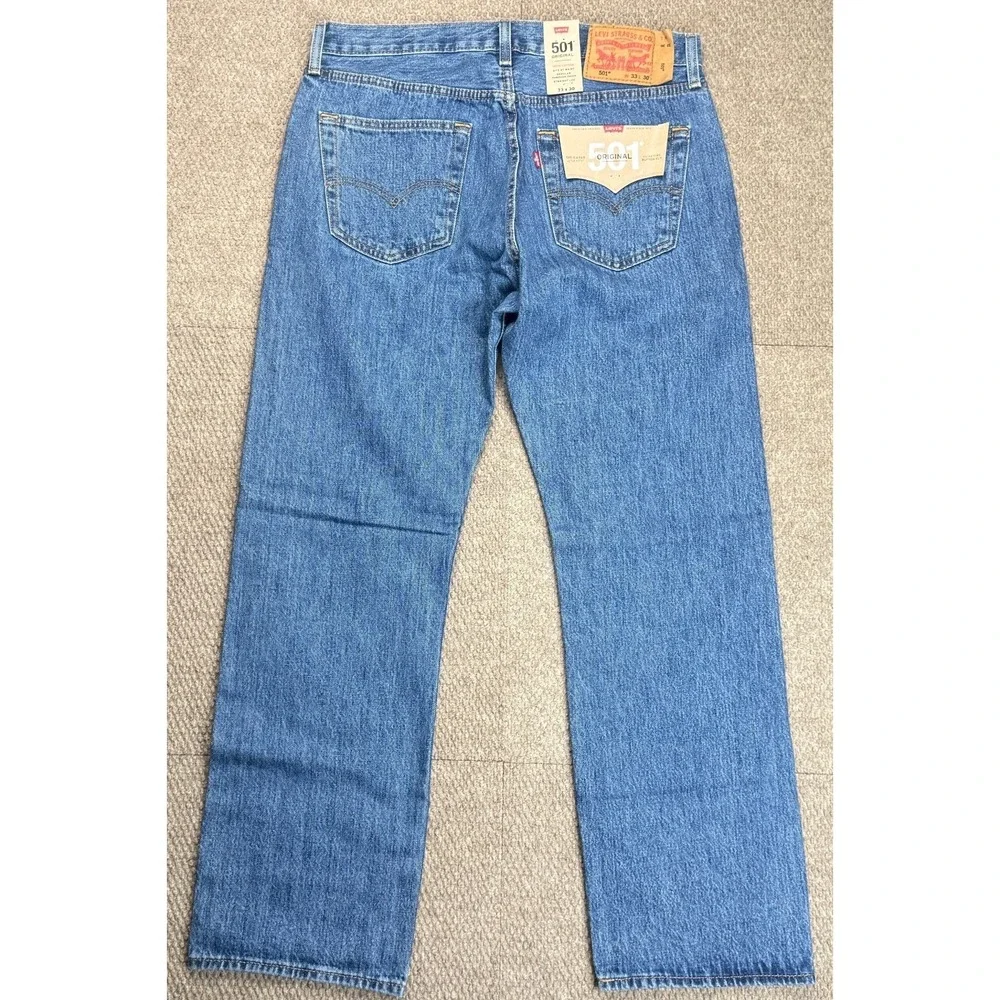 Levi's 501xx Men's Straight Leg Button Fly 5 Pocket Denim‎ Jeans Size 33x30